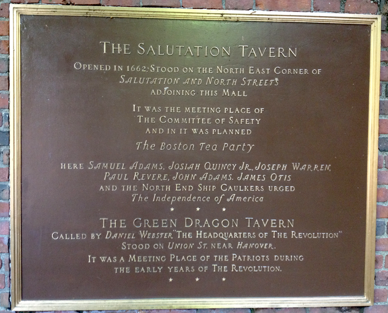 Paul Revere Mall plaque #2