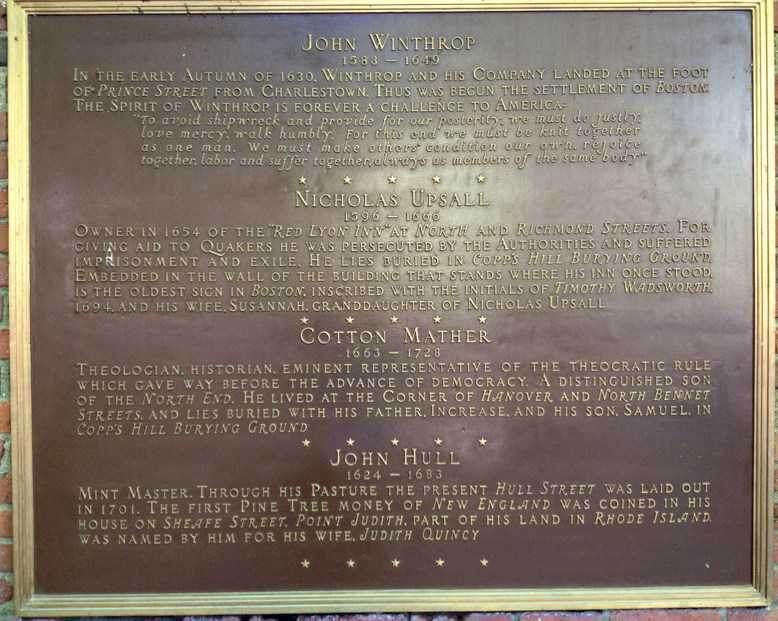 Paul Revere Mall plaque #4