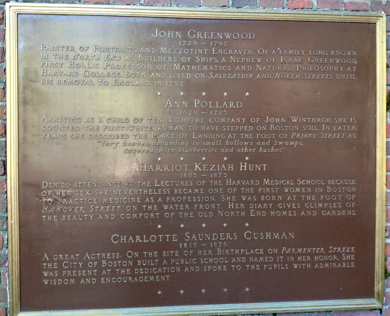 Paul Revere Mall plaque #10