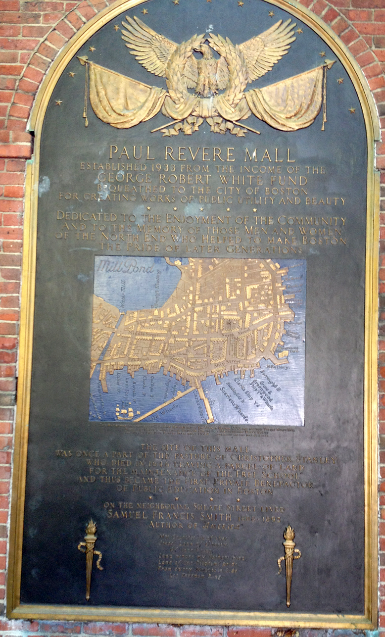 Paul Revere Mall plaque #7