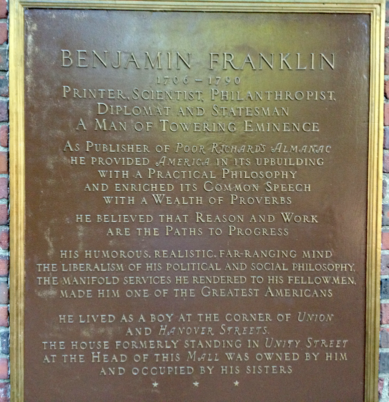 Paul Revere Mall plaque #12